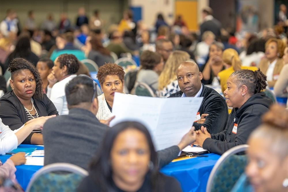 community members at Town Hall meeting